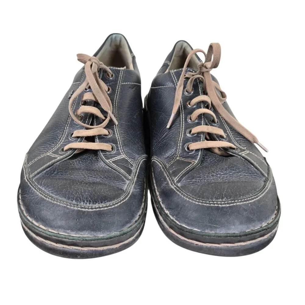 Finn Comfort Nantes Lace Up Oxfords Men's Sz 9.5 Black Leather Dadcore Gorpcore